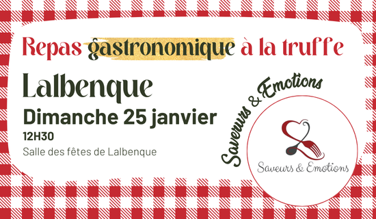 Repas gastronomique à la truffe – 25/01